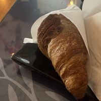 vegan croissant with cherry jam filling  at My Land in Alberobello