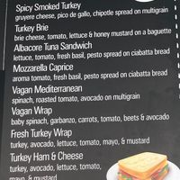 "Vegan" sandwich and wrap at Village Creperie in New York City