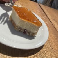 A special vegan cake available today...  at Kohvik Muna in Narva