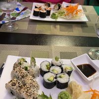 2 types of avocado sushi  at Yumi Hotel Sushi Steaks & Friends in Kaisersesch
