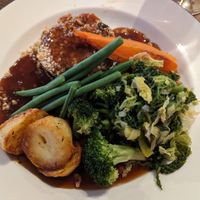 Vegan Sunday roast at The Corn Mill in Llangollen