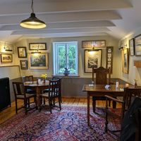 Upper floor dining at The Corn Mill in Llangollen