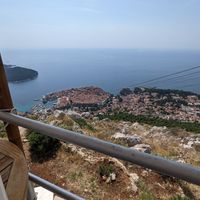 The perfect place to shoot telephoto photos of old town Dubrovnik at Panorama in Dubrovnik