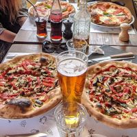 Vegan Pizza at The Surf House in Saint-julien-en-born