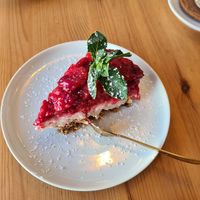 Himbeermilchreis Torte at Glückskind in Rostock