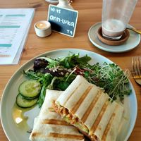 Burrito mit "Hack" at Glückskind in Rostock