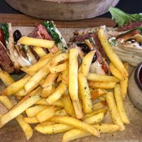 vegan club sandwich   at Giorgos in Rhodes