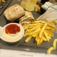 Vegan wrap  at Giorgos in Rhodes