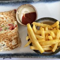 vegan wrap  at Giorgos in Rhodes