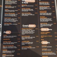 Menu, May 2023 at Giorgos in Rhodes