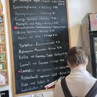 Menue  at Vitaminreich in Braunschweig