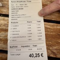   at Capricho Libanés in Tenerife