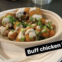 Buffalo cauliflower bites (typo on the pic itself) at PlantPub in Cambridge