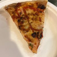 BBQ chicken pizza at PlantPub in Cambridge