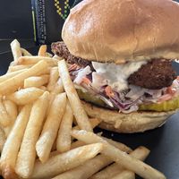 Chicken Hamburger   at PlantPub in Cambridge