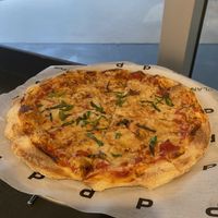 cheese pizza #Veganuary at PlantPub in Cambridge
