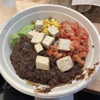 tex mex bowl MADE VEGAN (get rid of cheese & dressing, substitute tofu in)  at freshii - 220 Yonge St in Toronto
