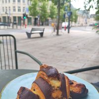 Chocolate croissant at Market by Jeremy in Luxembourg City