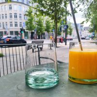 Freshly squeezed orange juice at Market by Jeremy in Luxembourg City
