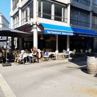 Outdoor seating at Bistro du Théâtre in Luzern