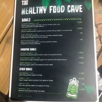 Food menu at Tiki - Healthy Food Cave in Ericeira