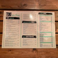 new menu at Tiki - Healthy Food Cave in Ericeira