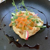 White bean hummus   at Most in Ljubljana