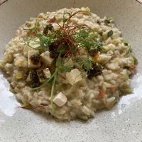 Lemon risotto with tofu   at Most in Ljubljana