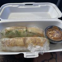 Vegan Spring Rolls (Couldn’t Wait)  at The Pho in Modesto