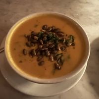 Butternut squash soup  at The Wild Olive Tree in Glasgow