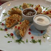 Seitan gyoza at Good Food Bowl in Moscow