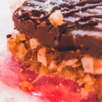 Delicious raw snickers at Good Food Bowl in Moscow