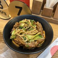 Teriyaki udon I guess   at Good Food Bowl in Moscow