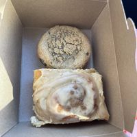 Dirty chai bun and pumpkin spice cookie   at Babyfaced Baker in Edinburgh