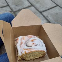 Cinnamon bun at Babyfaced Baker in Edinburgh
