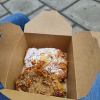 Almond croissant at Babyfaced Baker in Edinburgh