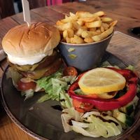 Burger at Cafe Morso in Coventry