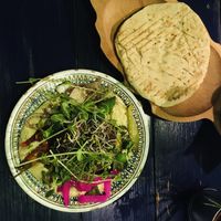 israeli platter at Hamsa in Krakow