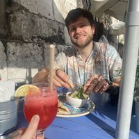 My raspberry lemonade! 🍋  at Hamsa in Krakow