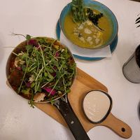 Shakshuka with Tahiti sauce at Hamsa in Krakow