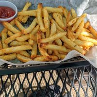 Order of fries (had to share with the pups) at Breaker Brewing Company in Wilkes-barre