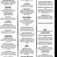 Food menu as of 9/2021 at Breaker Brewing Company in Wilkes-barre