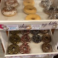 Fresh vegan donuts which I will 100% be going back for 😍😍😍 at Olive Well in Romford