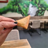 Mini samosa at Vegie Tribe in Melbourne