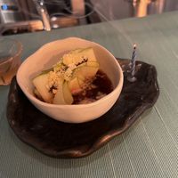 They knew that I had just celebrated my birthday so they surprised me with this delicious dessert. 🥰🥰🥰  at Analogue Initiative in Central Singapore