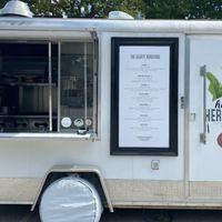 The food truck - some picnic tables are available    at The Hearty Herbivore in Komoka