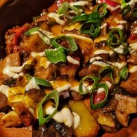 Mushroon Schawarma at NENI am Prater in Vienna