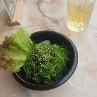 Starter: Algae salad at MOONRICE in Groemitz