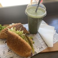 Seitan toast with fresh&green smoothie  at Fresh Cucina Street Food in Vodnjan