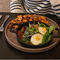 Amazing-looking vegan eggs at SAUG.E cuisine végane in Sherbrooke